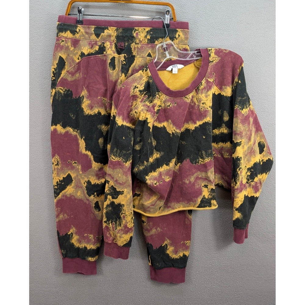 Joy Lab Women's Matching Set Sweatshirt Large Joggers XL Tie Dye Mineral Wash - Picture 2 of 16